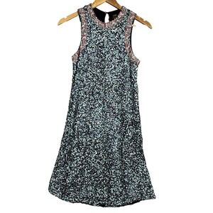 VARUN BAHL Sequin Embellish Floral Embroidery Cocktail Party Evening Glam Dress